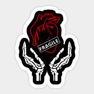 Fragile Heart Sticker